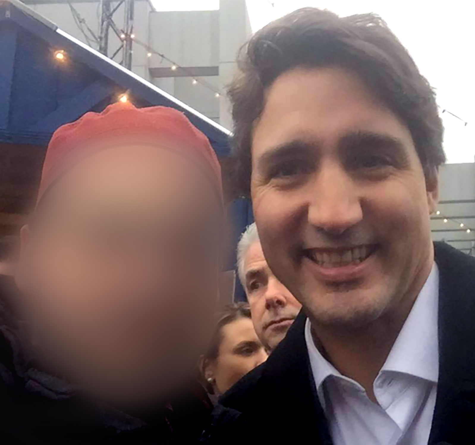 Égoportrait avec le premier ministre Justin Trudeau