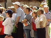Admirateurs guettant la sortie de Céline Dion Admirateurs guettant la sortie de Céline Dion
