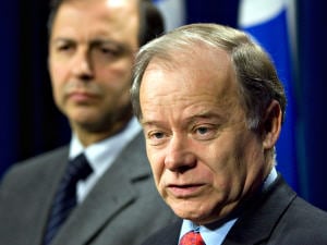 Le ministre québécois du Développement économique, de l'Innovation et de l'Exportation, Raymond Bachand et maintenant ministre des Finances Le ministre québécois du Développement économique, de l'Innovation et de l'Exportation, Raymond Bachand et maintenant ministre des Finances