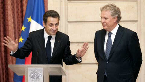 Nicolas Sarkozy et Jean Charest Nicolas Sarkozy et Jean Charest