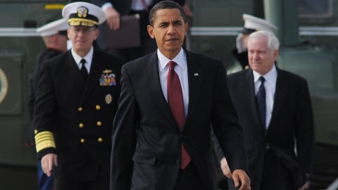 Michael Mullen, Barack Obama et Robert Gates Michael Mullen, Barack Obama et Robert Gates