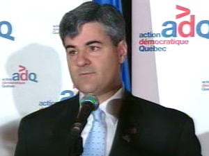 Éric Caire en point de presse après la victoire de Gilles Taillon Éric Caire en point de presse après la victoire de Gilles Taillon