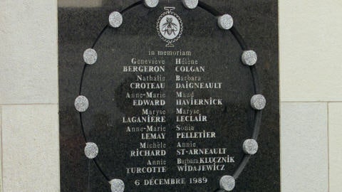 Plaque commémorative des victimes de Polytechnique Plaque commémorative des victimes de Polytechnique