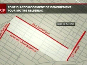 Zone d'accommodement de déneigement pour motifs religieux Zone d'accommodement de déneigement pour motifs religieux