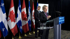 Stephen Harper et Jean Charest à Rivière-du-Loup Stephen Harper et Jean Charest à Rivière-du-Loup