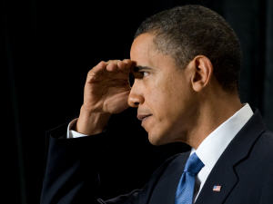 Le président Obama se voile les yeux en écoutant la question d'un représentant républicain vendredi dernier. Le président Obama se voile les yeux en écoutant la question d'un représentant républicain vendredi dernier.