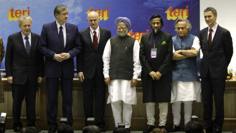 Quelques-uns des politiciens réunis à la Conférence de Delhi Quelques-uns des politiciens réunis à la Conférence de Delhi