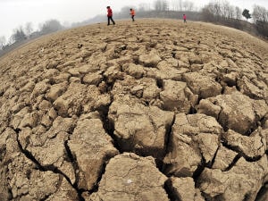 Le lac Hubei, dans la province chinoise du Henan, s'est asséché cette année. Le lac Hubei, dans la province chinoise du Henan, s'est asséché cette année.
