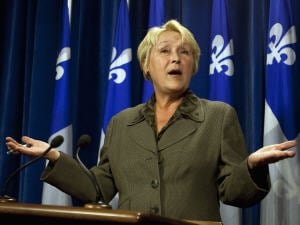 La chef péquiste Pauline Marois La chef péquiste Pauline Marois