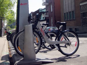 Une station BIXI à Montréal Une station BIXI à Montréal