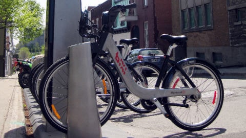 Une station Bixi à Montréal Une station Bixi à Montréal