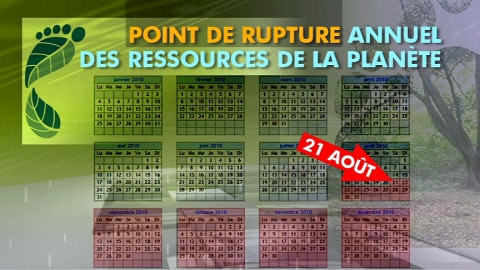 Le point de rupture sera atteint le 21 août Le point de rupture sera atteint le 21 août