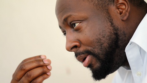 Wyclef Jean, en entrevue avec un journaliste à Port-au-Prince, la veille de l'annonce du rejet de sa candidature Wyclef Jean, en entrevue avec un journaliste à Port-au-Prince, la veille de l'annonce du rejet de sa candidature