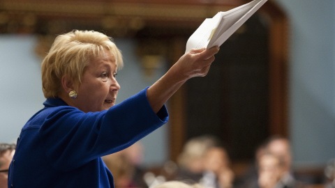 La chef péquiste Pauline Marois La chef péquiste Pauline Marois