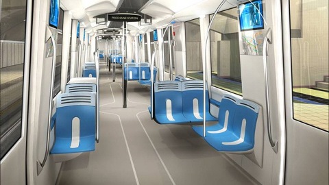 Voiture du métro de Montréal en février 2014. Voiture du métro de Montréal en février 2014.