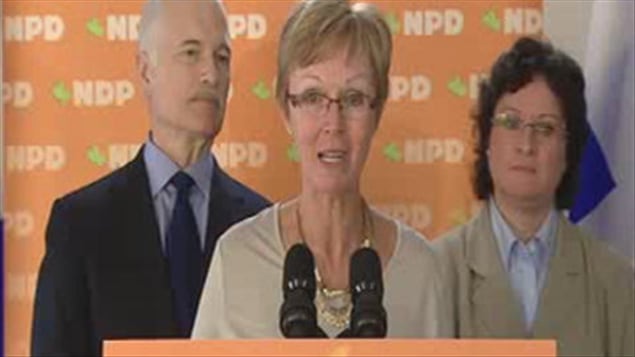 De gauche à droite : Jack Layton, Nycole Turmel et Françoise Boivin De gauche à droite : Jack Layton, Nycole Turmel et Françoise Boivin