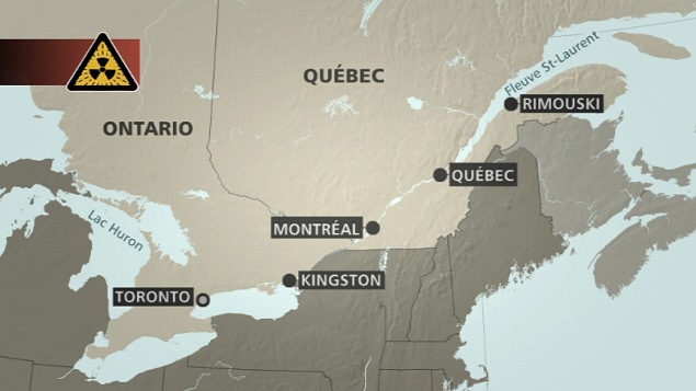 Carte du parcours des navires sur le St-laurent Carte du parcours des navires sur le St-laurent