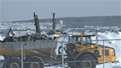 Le chantier de la mine d'Osisko, à Malartic Le chantier de la mine d'Osisko, à Malartic