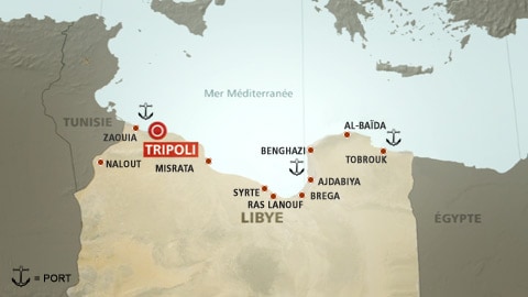 Carte de la Libye Carte de la Libye
