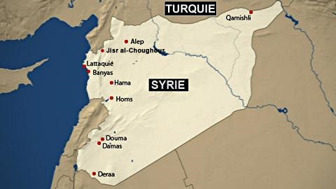 Carte de la Syrie Carte de la Syrie