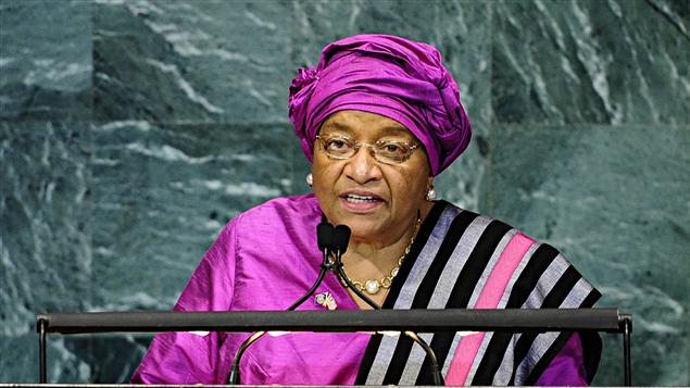 La présidente du Liberia, Ellen Johnson Sirleaf La présidente du Liberia, Ellen Johnson Sirleaf