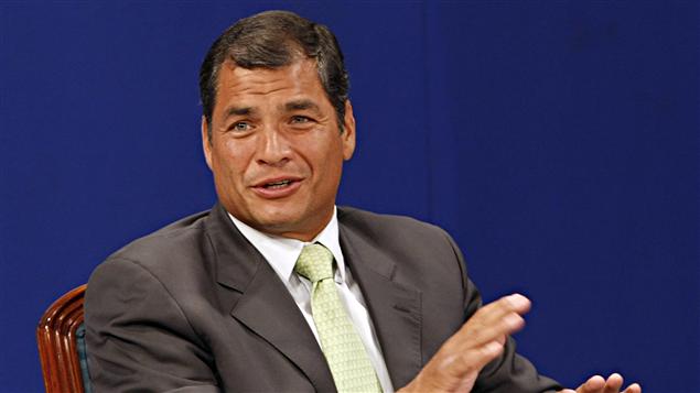 Rafael Correa, président de l'Équateur, le 7 mai 2011 Rafael Correa, président de l'Équateur, le 7 mai 2011