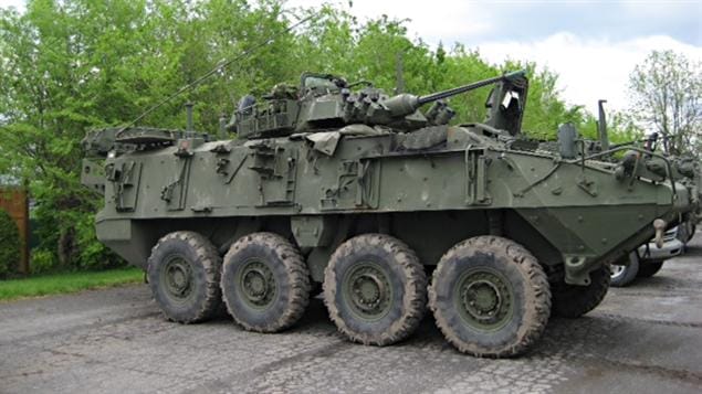 Char des Forces canadiennes à Venise-en-Québec Char des Forces canadiennes à Venise-en-Québec
