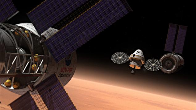 Le nouveau vaisseau spatial de la NASA en action Le nouveau vaisseau spatial de la NASA en action