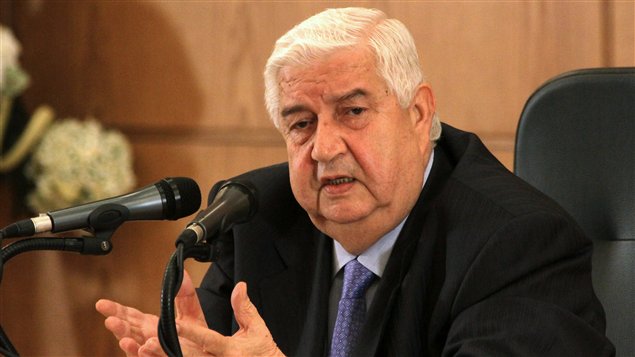 Le ministre syrien des Affaires étrangères, Walid Mouallem Le ministre syrien des Affaires étrangères, Walid Mouallem