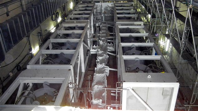 Une unité de traitement des eaux radioactives à la centrale de Fukushima-Daiichi, au Japon, le 11 juin 2011 Une unité de traitement des eaux radioactives à la centrale de Fukushima-Daiichi, au Japon, le 11 juin 2011