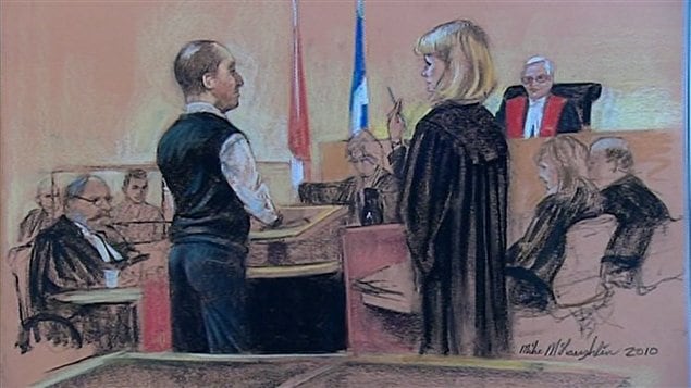 Croquis judiciaire du procès de Guy Turcotte. Croquis judiciaire du procès de Guy Turcotte.