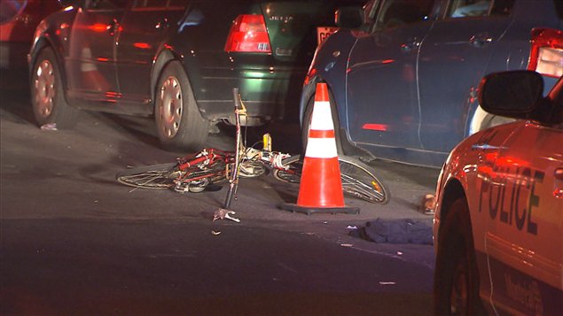 Vélo accidenté dans une collision Vélo accidenté dans une collision