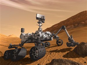 Impression artistique du robot Curiosity