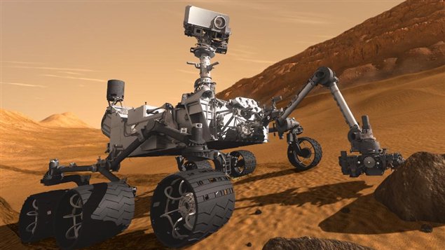 Impression artistique du robot Curiosity Impression artistique du robot Curiosity