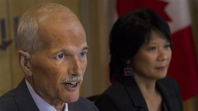 Jack Layton et sa femme Olivia Chow Jack Layton et sa femme Olivia Chow