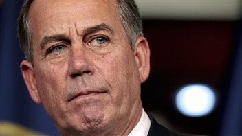 Le président de la Chambre des représentants, le républicain John Boehner, avant le vote tenu le 1er août Le président de la Chambre des représentants, le républicain John Boehner, avant le vote tenu le 1er août