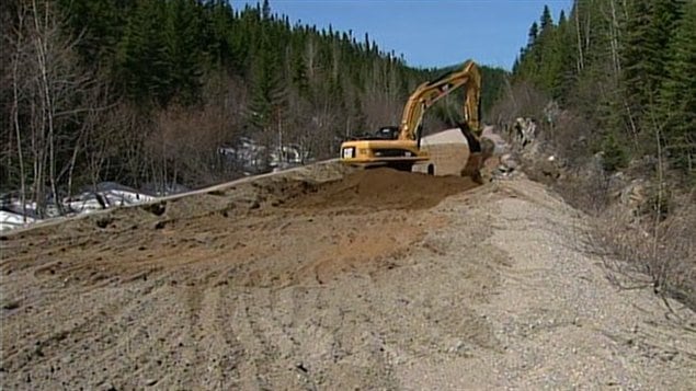 Route en construction au Québec Route en construction au Québec