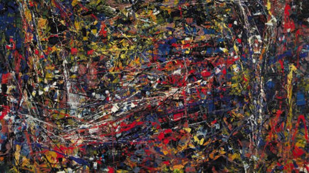 Oeuvre de Riopelle, sans titre Oeuvre de Riopelle, sans titre