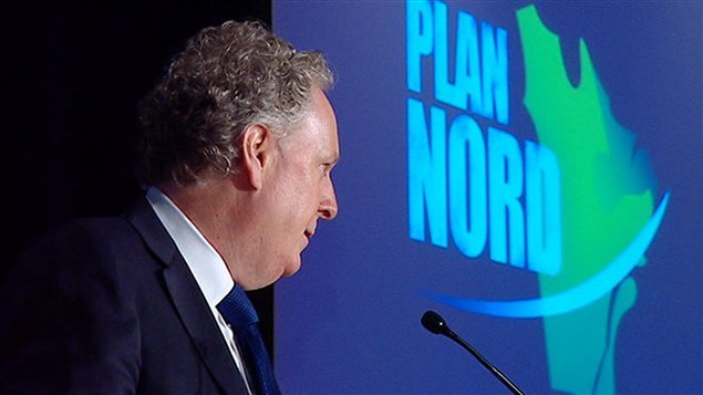 Jean Charest présentant son Plan Nord. Jean Charest présentant son Plan Nord.