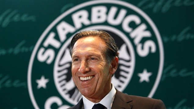 Le PDG de Starbucks, Howard Schultz Le PDG de Starbucks, Howard Schultz