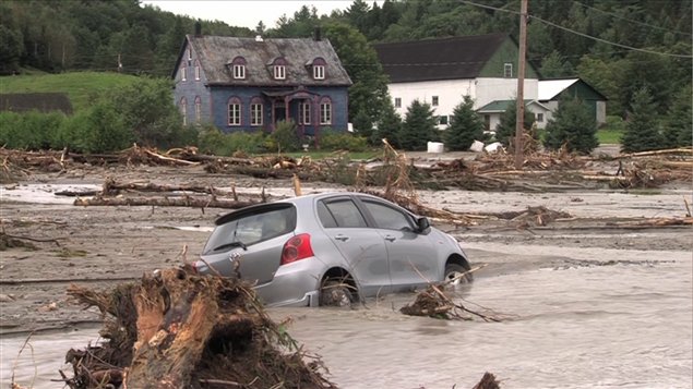 Séquelles des inondations en Beauce Séquelles des inondations en Beauce