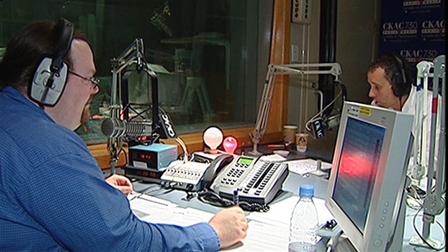 Les studios de CKAC Les studios de CKAC