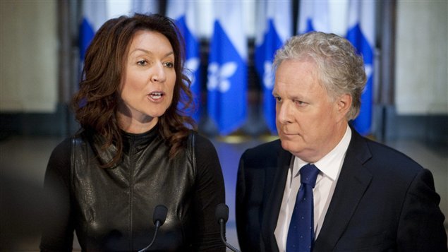 Nathalie Normandeau et le premier ministre du Québec, Jean Charest Nathalie Normandeau et le premier ministre du Québec, Jean Charest