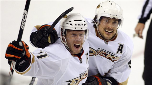 Saku Koivu et Teemu Selanne Saku Koivu et Teemu Selanne