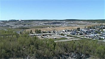 Vue aérienne d'une mine d'or exploitée par Osisko à Malartic, en Abitibi. Vue aérienne d'une mine d'or exploitée par Osisko à Malartic, en Abitibi.