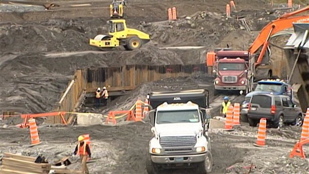 Chantier de construction au Québec Chantier de construction au Québec