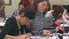 Étudiantes en classe Étudiantes en classe