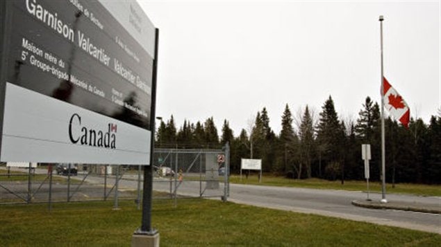 Entrée sur le site de la base de Valcartier Entrée sur le site de la base de Valcartier