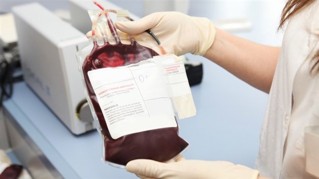Du sang provenant d'une transfusion sanguine Du sang provenant d'une transfusion sanguine