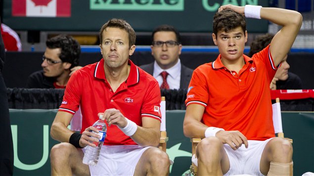 Daniel Nestor et Milos Raonic Daniel Nestor et Milos Raonic